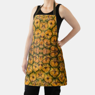 Pineapple Fruit Peel Tropical Golden Texture Photo Apron