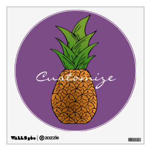 pineapple fruit Thunder_Cove Wall Decal