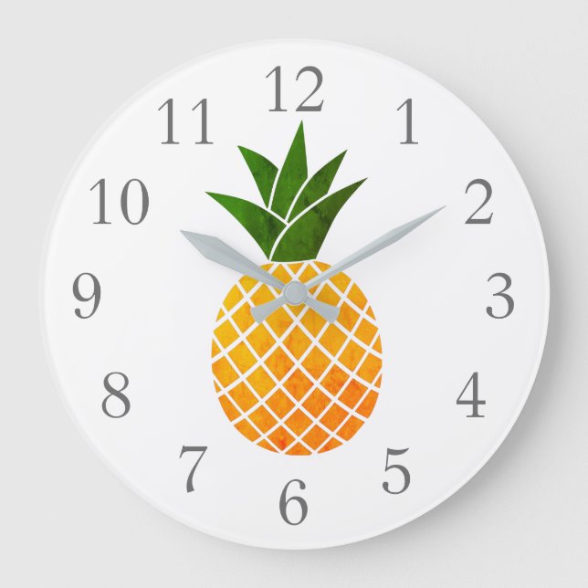 Pineapple Fruit Wall Clock (Front)
