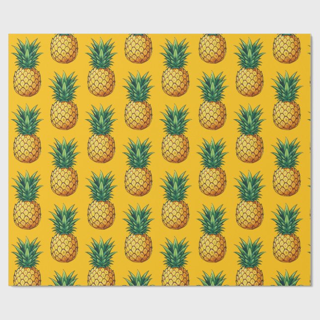 Pineapple fruit wrapping paper (Flat)