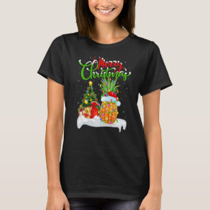 Pineapple Fruit  Xmas Decorations Pineapple Christ T-Shirt