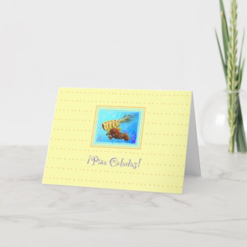 PineappleFruits Piña Coladas Flirty Greeting Card