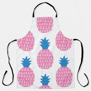 Pineapple Fun, Vintage Seamless Design. Apron