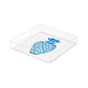 Pineapple Ginger Jar Tray Acrylic Tray Vanity