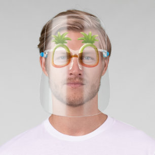 Pineapple Glasses Face Shield
