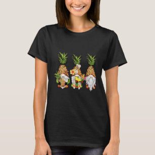 Pineapple Gnomes Beaches Summer Aloha Hawaii Hawai T-Shirt