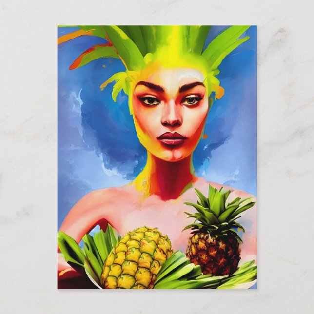 Pineapple Goddess Postcard (Front)