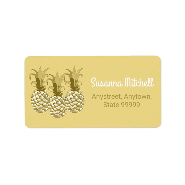 Pineapple Gold Row ID239 Label (Front)