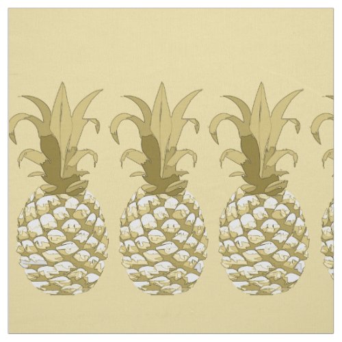 Pineapple Gold Row on Your Color  ID239 Fabric