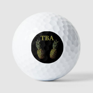 Pineapple Golf Balls - Optional Personalization