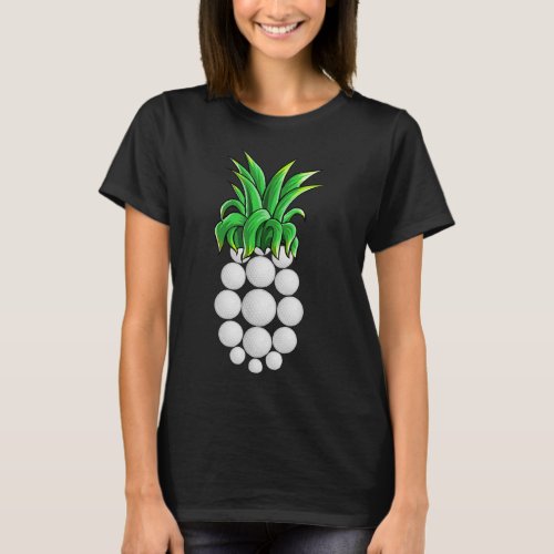 Pineapple Golf Hawaiian Aloha Beach Gift Hawaii T_Shirt