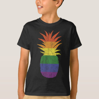 Pineapple Graphic Aloha Beaches Hawaii Vintage Ret T-Shirt