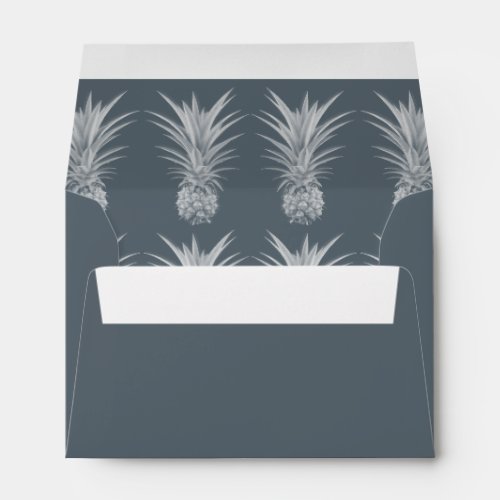 Pineapple Gray Specialty Return Address Envelope