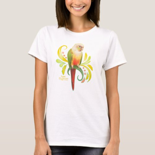 Pineapple Green Cheek Conure T_Shirt