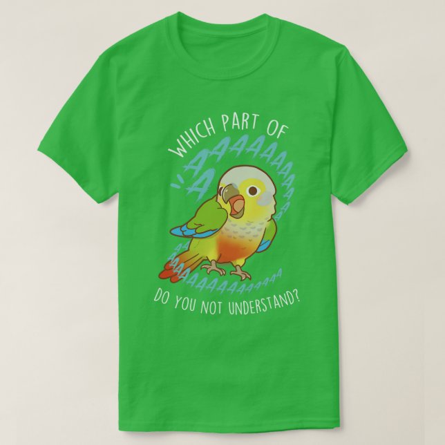 Pineapple Greencheeked Conure Parrot Aaaa T-Shirt (Design Front)