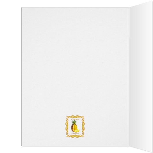 PINEAPPLE ~ Greeting Card (Inside (Left))