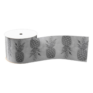 Pineapple Grey Ribbon