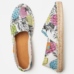 Pineapple Grunge Palms   Monogram Espadrilles