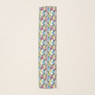 Pineapple Grunge Palms Scarf