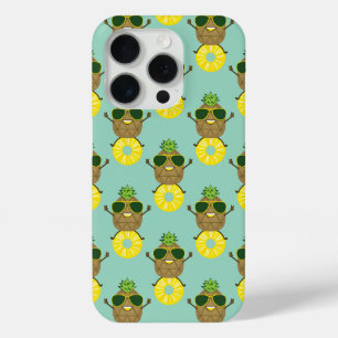 Pineapple Guy rolling on a Pineapple Ring iPhone 15 Pro Case