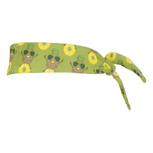 Pineapple Guy rolling on a Pineapple Ring Tie Headband