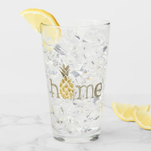 Pineapple Home Watercolor Glass