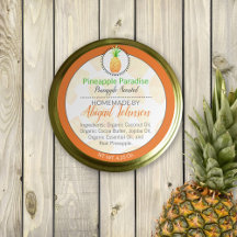Pineapple Homemade Body Butter or Jelly Label