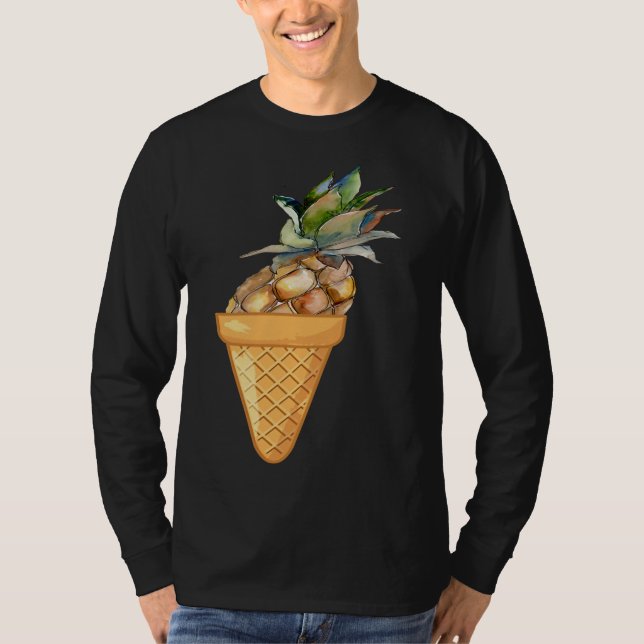 PINEAPPLE ICE CREAM - FUNNY FRUIT AND ICE CREAM CO T-Shirt (Front)