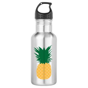 Pineapple icon stainless steel water bottle