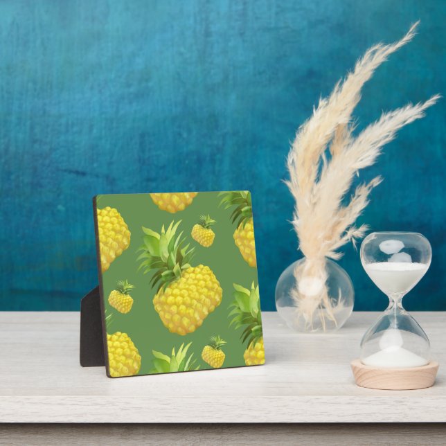 Pineapple Illustration Plaque (Insitu)
