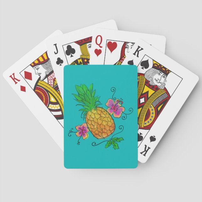 Pineapple Illustration | Playing Cards (Back)