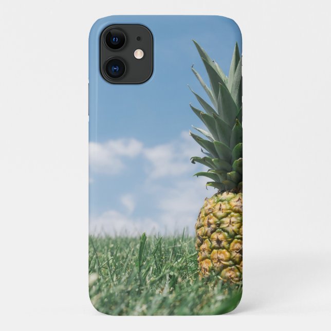 Pineapple in a Field Case-Mate iPhone Case (Back)