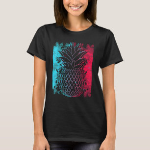 Pineapple In Techno Colour Festival Synthesizer Wh T-Shirt