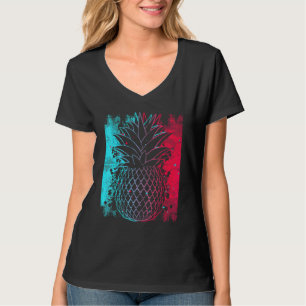 Pineapple In Techno Colour Festival Synthesizer Wh T-Shirt