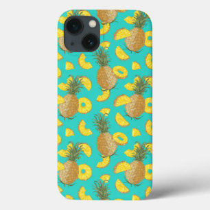 Pineapple In Turquoise Color iPhone 13 Case