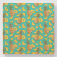 Pineapple In Turquoise Color