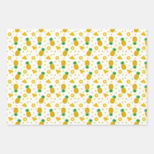 Pineapple Inspired Wrapping Paper Coordinates