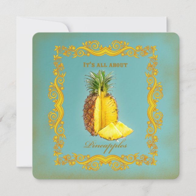 PINEAPPLE ~ Invitation Card (Front)