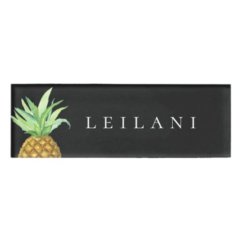 Pineapple Island Personalized Name Tag