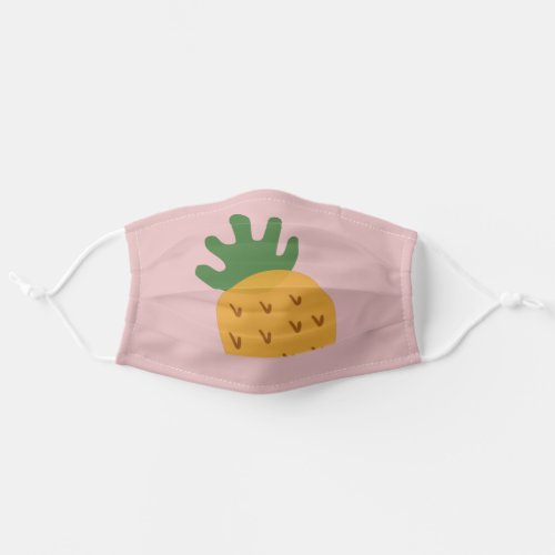 Pineapple IVF  Cute Pink Infertility Awareness Adult Cloth Face Mask