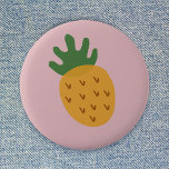 Pineapple IVF | Cute Pink Infertility Awareness Button<br><div class="desc">Beautiful super cute pineapple design graphic badge on a dusky pink background to grow awareness for infertility issues and support those going through fertility treatments such as IVF, ICSI, IUI. Women all over the world have clung to the sunny colorful fruit as an emblem of their fertility journey - a...</div>