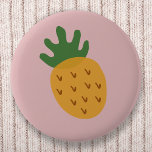 Pineapple IVF | Cute Pink Infertility Awareness Button<br><div class="desc">Beautiful super cute pineapple design graphic badge on a dusky pink background to grow awareness for infertility issues and support those going through fertility treatments such as IVF, ICSI, IUI. Women all over the world have clung to the sunny colorful fruit as an emblem of their fertility journey - a...</div>
