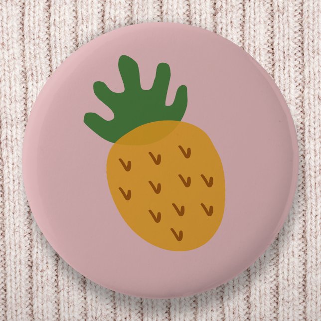 Pineapple IVF | Cute Pink Infertility Awareness Button (Creator Uploaded)