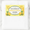 Pineapple Jam Label Sticker | Zazzle