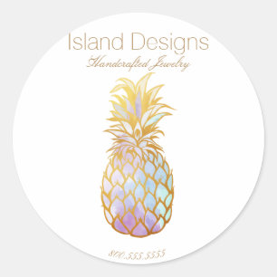 Pineapple Jewelry Packaging labels