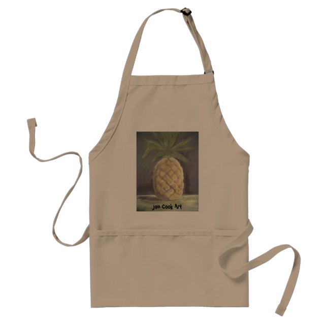 Pineapple, Jon Cook Art Adult Apron (Front)