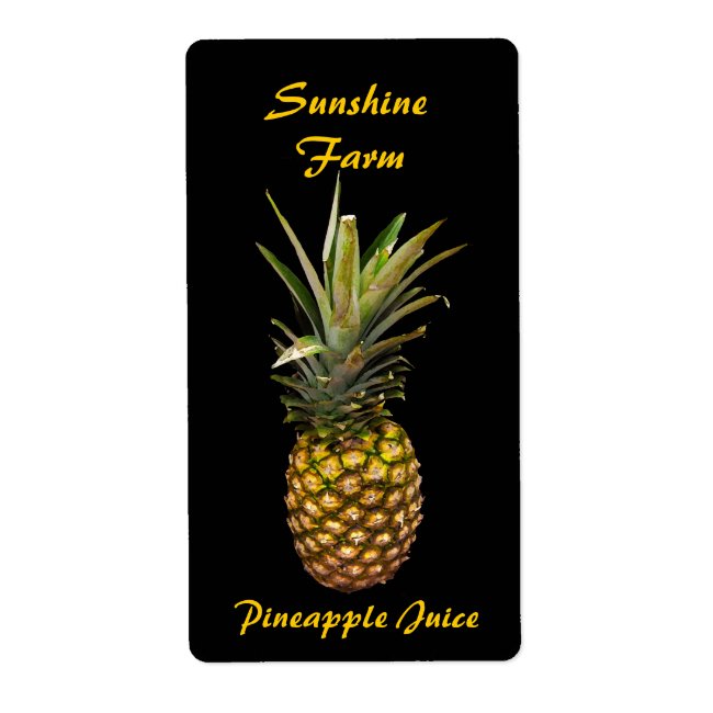 Pineapple Juice Labels