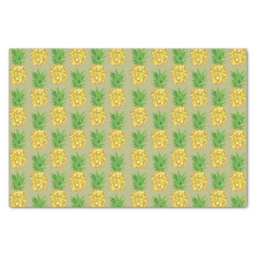 Pineapple Khaki Tissue Paper