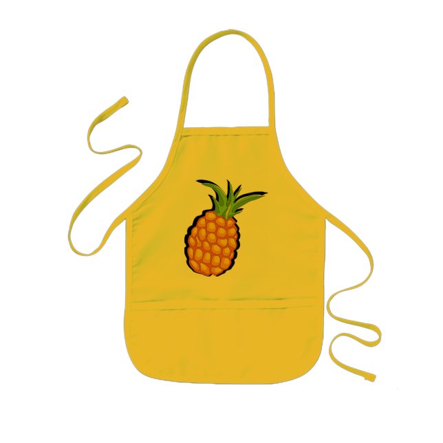 pineapple kids' apron (Front)
