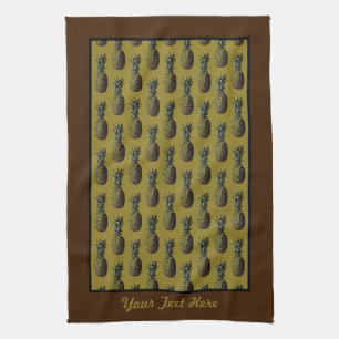Pineapple Kitchen Towel - Optional Personalization